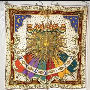 Hermes Carpe Diem Silk Scarf